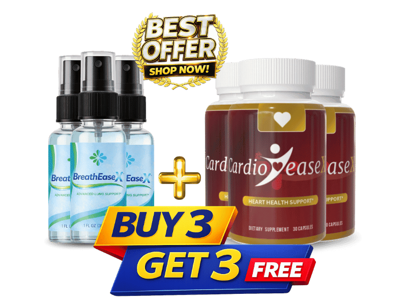 BreathEaseX and CardioEaseX 90-day 6-unit best value pack
